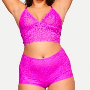 Victoria secret lace top & boy short